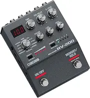 BOSS RV-200 Reverb | Premium Reverb Processing in a Streamlined BOSS 200 Series Effects Pedal Design for Guitar & Other Instruments | 12 Reverb Types including Arpverb | 127 User Memories