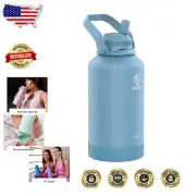 64 oz Vacuum Insulated Stainless Steel Water Bottle - Bluestone, Eco-Friendly...
