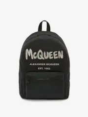 [ALEXANDER MCQUEEN] Backpack Bag ONE BLACK/IVORY