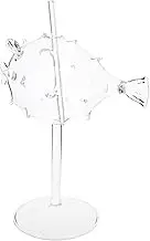 Zerodeko Creative Glass Cocktail Cups Fish Pattern Stemmed Wine Glasses for Home Decor and Parties