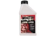 Kangaroo's Halloween Makeup Monster Liquid Latex I Quick Drying Liquid Latex Sfx Makeup Kit I Multi-Purpose Liquid Rubber White Face Paint for Zombie Makeup, Costume Makeup, Fake Scars 14oz Pint