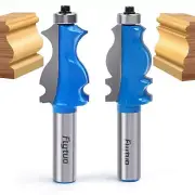 2PCS Tungsten Carbide Router Bit Set for Edge Forming & Crown Molding Projects