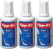 Tipp-Ex Rapid Correction Fluid Tippex Bottles Fast Dry With Brush 20ml (3 Bottles)