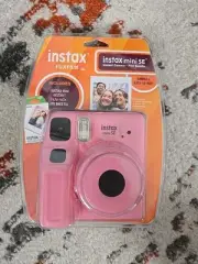 Fujifilm instax Mini SE Instant Camera with Bonus 10 pack Mini Film, Pink