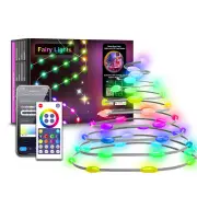 LIXINCORDA 5m~20m Smart RGBIC LED String Lights Music Sync IP68 Waterproof APP/Remote/Voice Control With Alexa/Google Ch