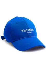 Off-white No Offence Embroidered Cotton cap - Blue And White M (UK 12 / M)