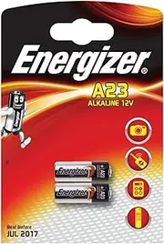 Energizer Alkaline Batteries A23 MN21 LRV08 GP23A 12V - Twinpack