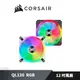 CORSAIR 海盜船 LL120 RGB LED 12公分風扇 白/黑