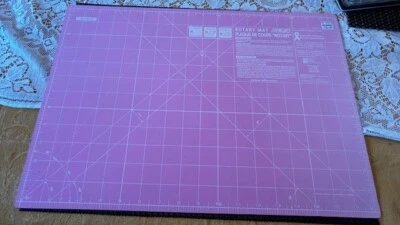 NEW NWT OLFA 12" x 18" Double Sided Rotary Mat Limited edition PINK RM-CG/P