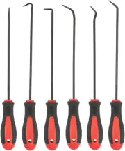 6 Pack Precision Hook and Pick Set for Hose and Gaskets Remover Auto Tools