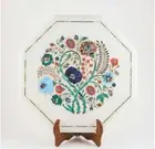 18" Table Top Marble side Pietra dura​ Handmade Inlay Home Decor