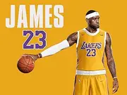 777 Tri-Seven Entertainment Lebron James LA Lakers Poster Wall Art Print, 24"x18", Unframed, Multicolor