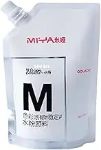 AOOK 500ML MIYA HIMI Jelly Gouache Paint Refill 1 Bag Colors Non Toxic Paints for Artists, Students, Opaque Painting (500 ML WHITE)