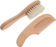 CIMAXIC Hair Brush Set Soft Bristle Shampoo Brush Scalp Scrubber Comb for Newborns Lightweight for Showers