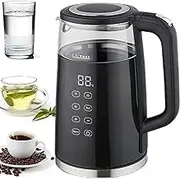 Electric Tea Kettle, 1.7 Liter, 2200W, Digital Display Temperature Control, Keep Warmer, Hot Water Boiler Heater Pot, Automatic Shut Off, Boil Dry Protection, Glass Boiling Teapot, BPA Free (AU PLUG)