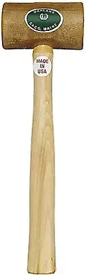 4Oz. RAWHIDE MALLET HAMMER #1 SIZE 1-1/4" FACE X 2-1/2" LONG LEATHERCRAFT (E 5)