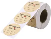 HOUDERCO 1Roll Delicate Present Wrapping Sticker Self Adhesive Decorative Label Stickers for Crafting Birthday Weddings and Special Events and Easy to Use