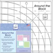 Around the block marking tool by June Tailor, clear, acrylic