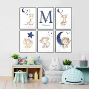 [Namly Design] Posters - Animals / Personalised / Set-of-6