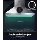 Devanti Range Hood 60cm 600mm Kitchen Canopy Stainless Steel Rangehood Wall Moun