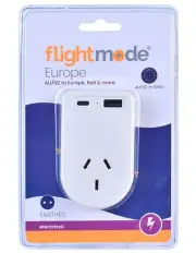 [Flightmode] Outbound AU/NZ to Europe/Bali Travel Adaptor with USB Type C & A