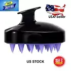 Hair Scalp Massage Shampoo Brush - Black purple (Buy 2 Get 1 Free)