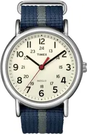 [Timex] Timex Weekender Central Park Cream X Navy/Gray T2N654 [Regular ed No.249