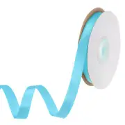 Light Blue Satin Ribbon 25 Yards 0.39" Wide Polyester Fabric Ribbon Decoration