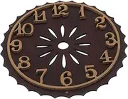 HYTROVE Silent Operation Cuckoo Clock Dial Replacement Parts Kit Plastic Wall Clock Face Simple Setup Adds Vintage Charm