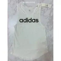 在飛比找蝦皮購物優惠-ⓉⒽⓇⒺⒺⒼ🔥 ⚡ADIDAS 白 黑 LOGO 運動背心 