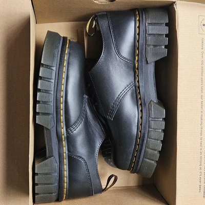NEW Dr Martens Audrick 3-Eye Shoe Black Nappa Lux Women Size 11 (Men 9) 27147001
