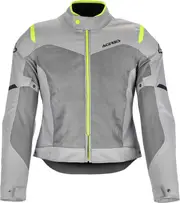 Acerbis Ramsey Vent 2.0, textile jacket women , color: Light Grey/Neon-Yellow , size: XXL