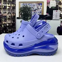 在飛比找Yahoo!奇摩拍賣優惠-琳雅小店Crocs新款光輪厚底增高涼拖鞋卡駱馳高跟沙灘洞洞鞋