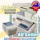 7Grids Jeans Clothes Storage Boxes Organizer Drawer Mesh Divider Wardrobe HOT RO