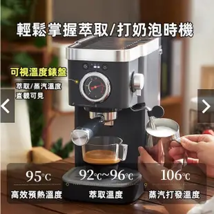 【義式咖啡機】東菱DL-6400 Barista咖啡師 泵壓式 蒸氣式咖啡機 半自动咖啡机 奶泡機 磨豆機 20Bar