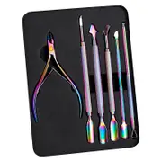 Nipper, Cuticle Pushers and Peeler Scraper - 6pcs Set