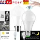 E27/B22 12W PIR Sensor Motion Smart LED Bulbs Security Lights Lamps Globe 220V