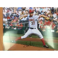 在飛比找蝦皮購物優惠-Stephen Strasburg 16X20簽名照 天才小