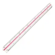 Engineering Plastic Triangle Metric Scale Ruler 12.6" Long