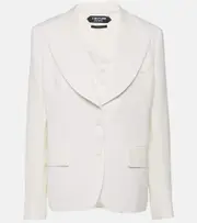 [Tom Ford] Tom Ford Single-breasted silk blazer UK 12 white