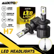 H7 LED Headlight Bulbs Kit High Low Beam 80W 3000LM Super Bright 6000K White US (for: Mitsubishi)