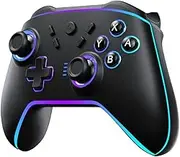 CKXTSH Switch Controller kompatibel mit Switch, Wireless Switch Pro Controller mit RGB-LED/Programmierbar/Wake Up/Turbo Vibration