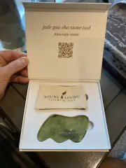 YOUNG LIVING Jade Gua Sha Stone Tool Massage Stone Rare NEW