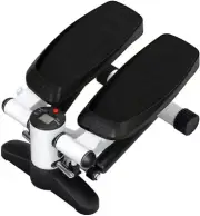 Mini Stepper, Black Stair Steppers Pedal Exerciser Aerobic Exercise Training
