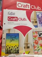 Crafters Companion Craft Club #3 Tricolour Aqua Marker Techniques And Folder