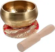 JOINPAYA 1 Set Singing Bowl with Cushion and Mallet Bowl for Meditation and Yoga Lightweight Instrument for and Focus Random Color