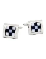 [Cudworth] Cat's Eye Cufflinks in Black/White