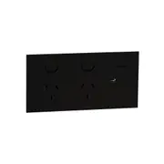 Clipsal 1025USBC-EA Double switched socket + USB charger, Clipsal Solis T Series, horizontal, USB C type, 10A