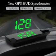 Car Digital USB GPS Speedometer Head Up Display for Cars w/ Speed Km/h Universal-xdd As shown