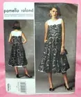Uncut Vogue Misses 6-14 Fitted Flared Pleated Cocktail Party Dress Pattern 1425